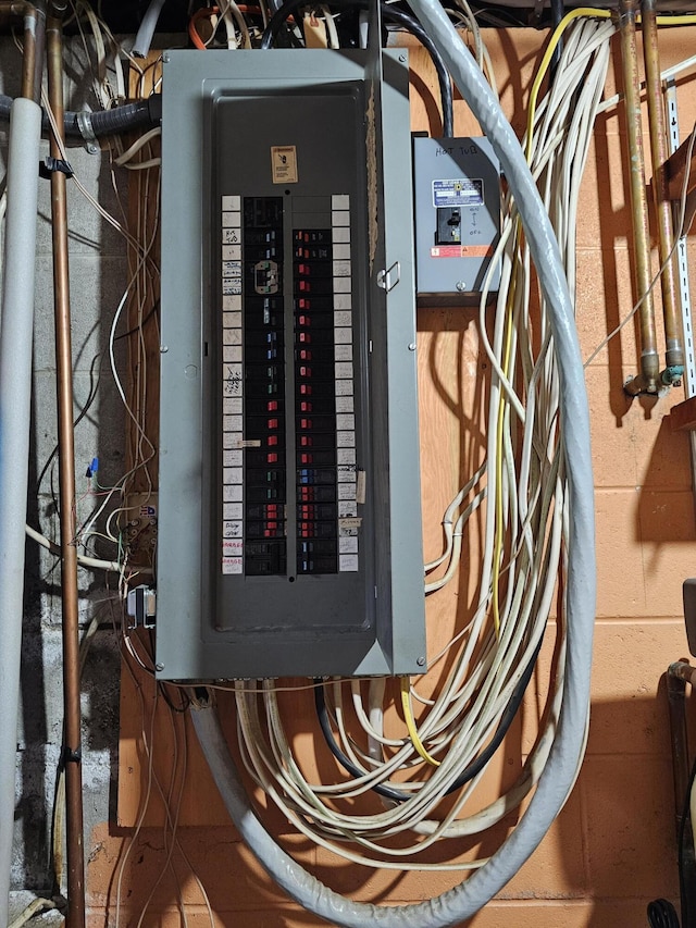 94 Blaisdell Rd, Newport, ME 04953 - utility room featuring electric panel