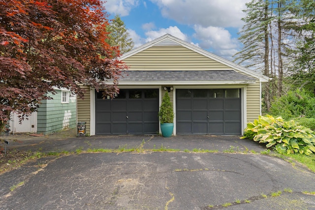 736 Webster St, Lewiston, ME 04240 - view of garage