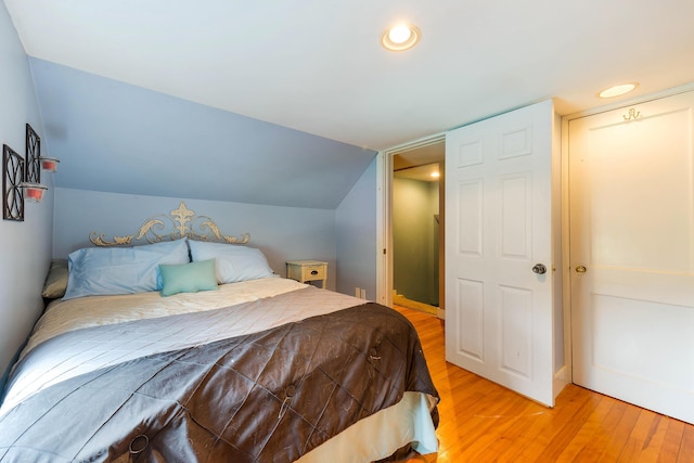 736 Webster St, Lewiston, ME 04240 - bedroom featuring light wood-type flooring and recessed lighting
