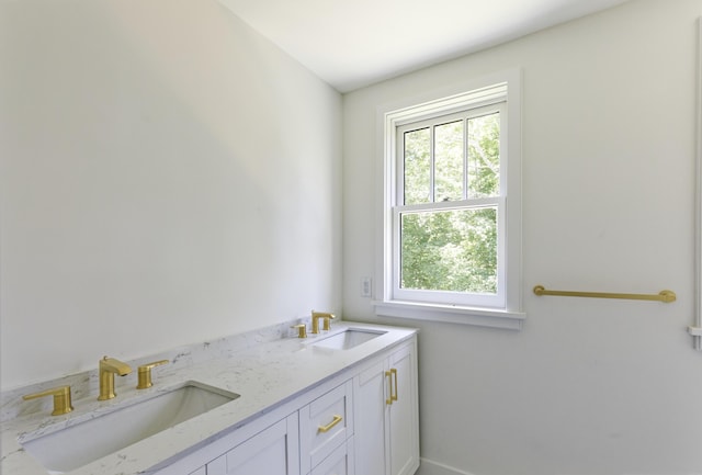 239 Ocean Point Rd, Boothbay, ME 04544 - bathroom featuring double vanity