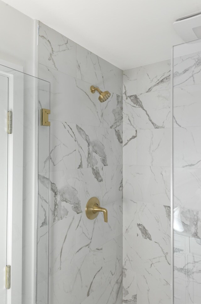 239 Ocean Point Rd, Boothbay, ME 04544 - full bath featuring a marble finish shower