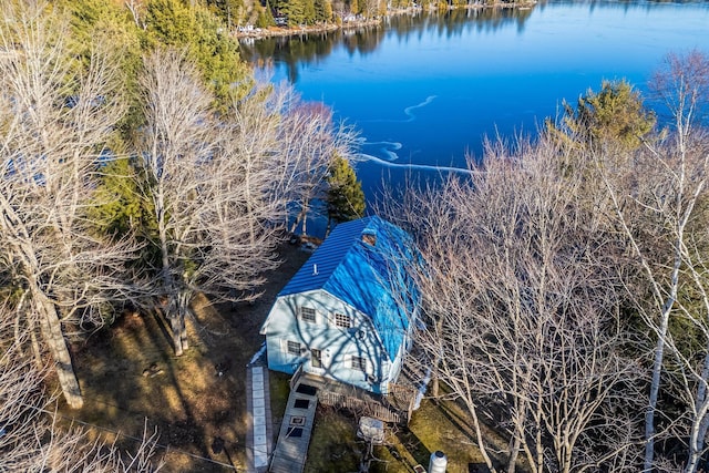 36 Worcester Way, Lincoln, ME 04457 - aerial view of a nearby body of water