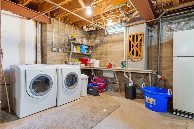 36 Woodlawn Ave, Auburn, ME 04210 - washroom featuring washing machine and clothes dryer and wooden walls