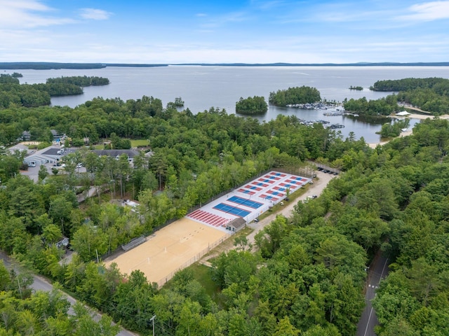 1313 Deer Run, Casco, ME 04015 - bird's eye view of a large body of water
