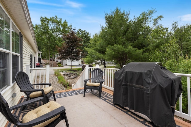 1313 Deer Run, Casco, ME 04015 - view of patio featuring a grill