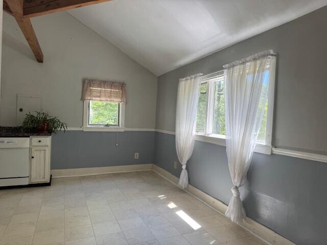 27 Dodge Rd, Edgecomb, ME 04556 - unfurnished dining area with baseboards