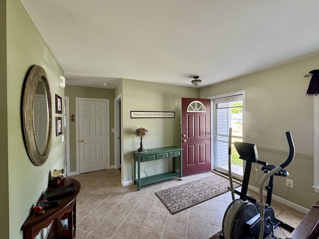 35A Birchbrook Ln Unit 35A, Levant, ME 04456 - foyer featuring light tile patterned flooring and baseboards
