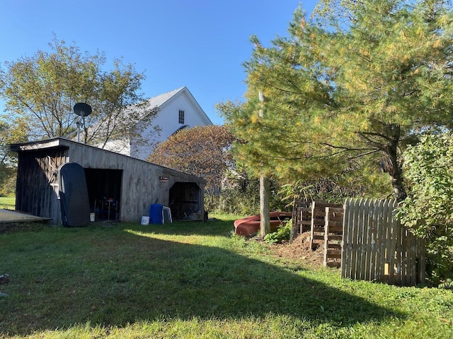 6 Chicken St, Starks, ME 04911 - view of yard with an outbuilding and a pole building