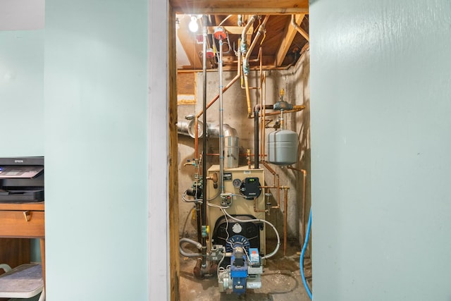 97 Forest Ave, Orono, ME 04473 - utility room with a heating unit