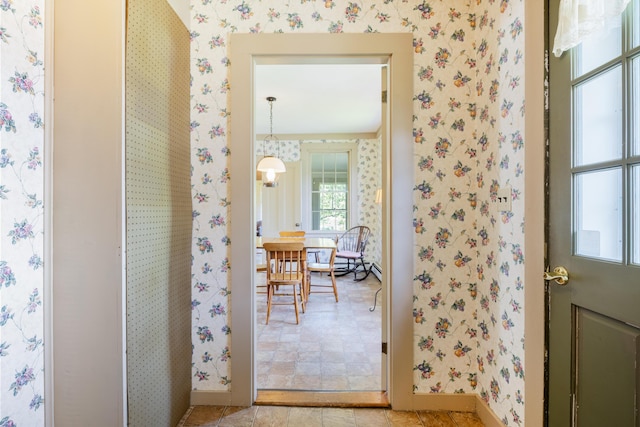 426 Meadow Rd, Topsham, ME 04086 - bathroom featuring wallpapered walls