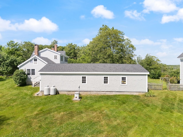 426 Meadow Rd, Topsham, ME 04086 - rear view of property with roof with shingles