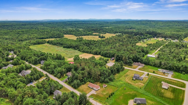 31 Silas Warren Dr, Hermon, ME 04401 - aerial overview of property's location with a heavily wooded area