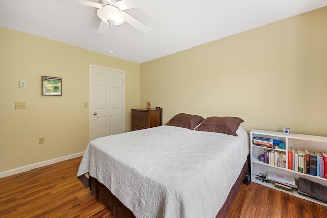 31 Silas Warren Dr, Hermon, ME 04401 - bedroom featuring wood finished floors and ceiling fan