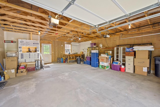 31 Silas Warren Dr, Hermon, ME 04401 - garage with a garage door opener