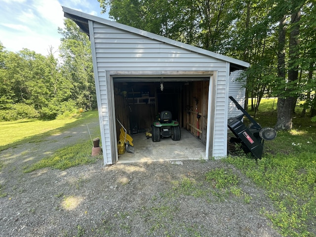 182 Dover Rd, Charleston, ME 04422 - view of garage