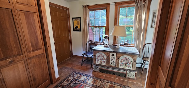 987 Clinton Ave, Winslow, ME 04901 - office with healthy amount of natural light and a baseboard radiator