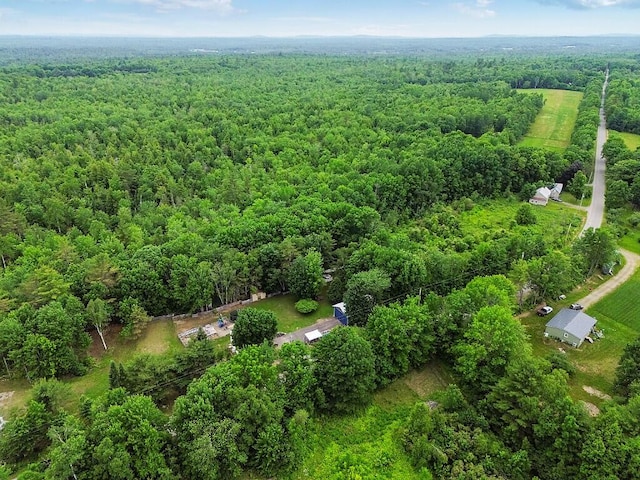 71 Morgan Rd, Burnham, ME 04922 - bird's eye view of a heavily wooded area
