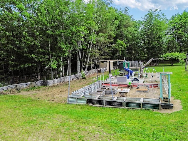 71 Morgan Rd, Burnham, ME 04922 - view of yard with a playground
