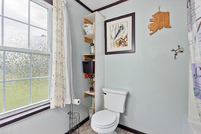 71 Morgan Rd, Burnham, ME 04922 - full bathroom featuring healthy amount of natural light, a shower with curtain, and a bathtub