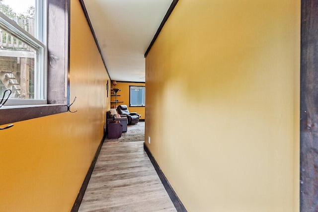 71 Morgan Rd, Burnham, ME 04922 - corridor featuring light wood-style floors and baseboards