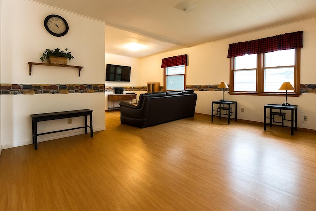 18/20 Beech St, East Millinocket, ME 04430 - living area featuring wood finished floors