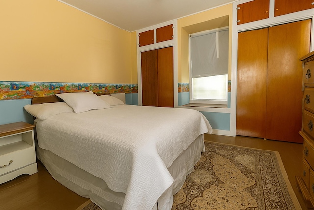 18/20 Beech St, East Millinocket, ME 04430 - bedroom with dark wood-type flooring