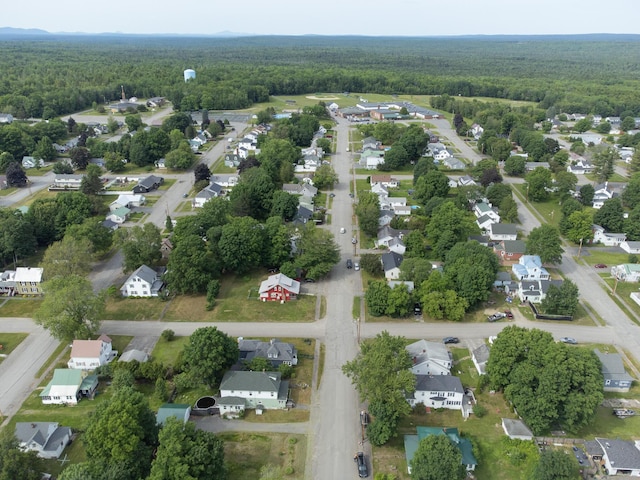18/20 Beech St, East Millinocket, ME 04430 - aerial view of property and surrounding area featuring a forest and nearby suburban area