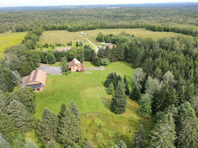 151 Schooland Rd, New Sweden, ME 04762 - overview of rural landscape featuring a forest