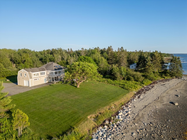 48 Sheltons Rd, Trenton, ME 04605 - view of subject property with a large body of water and a heavily wooded area