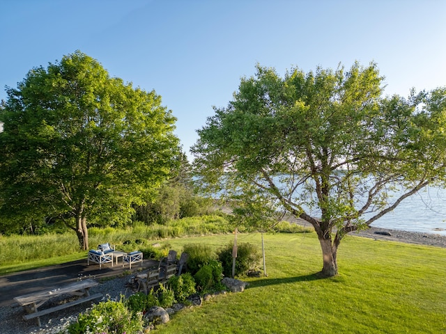 48 Sheltons Rd, Trenton, ME 04605 - view of grassy yard featuring a water view