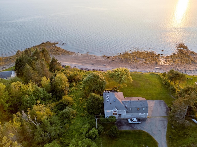 48 Sheltons Rd, Trenton, ME 04605 - view from above of property with a large body of water