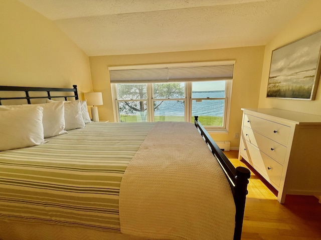 48 Sheltons Rd, Trenton, ME 04605 - bedroom featuring wood finished floors and lofted ceiling