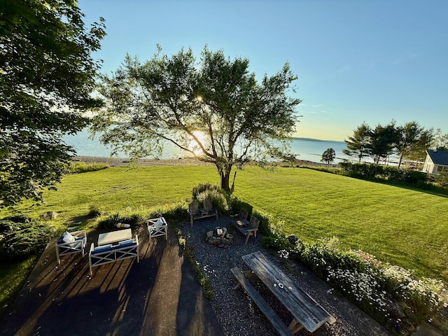 48 Sheltons Rd, Trenton, ME 04605 - view of grassy yard featuring a water view