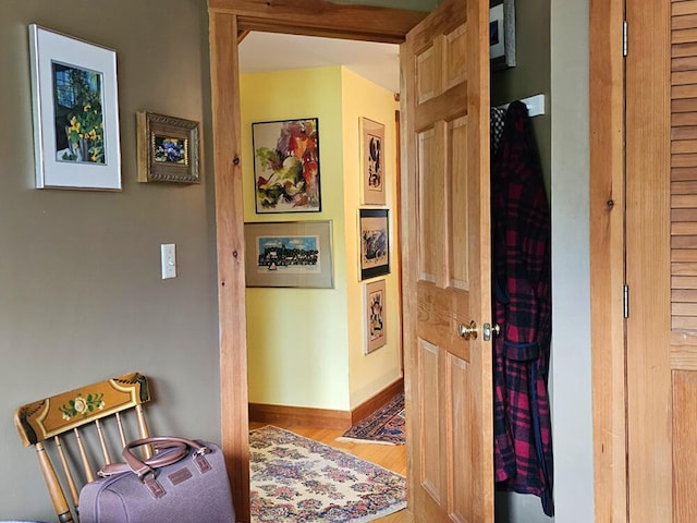 8 Longfellow School Rd, Bristol, ME 04539 - hallway with wood finished floors and baseboards