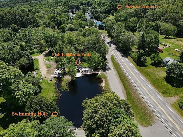 8 Longfellow School Rd, Bristol, ME 04539 - bird's eye view of a large body of water and a forest