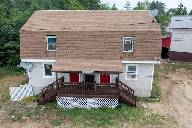 7 Dakin Rd, Turner, ME 04282 - view of front of home featuring roof with shingles and stairway