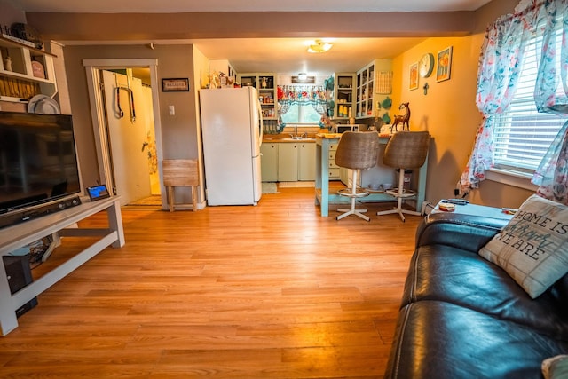 7 Dakin Rd, Turner, ME 04282 - living room featuring light wood-type flooring