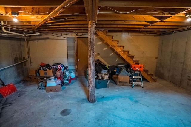7 Dakin Rd, Turner, ME 04282 - unfinished basement featuring stairs