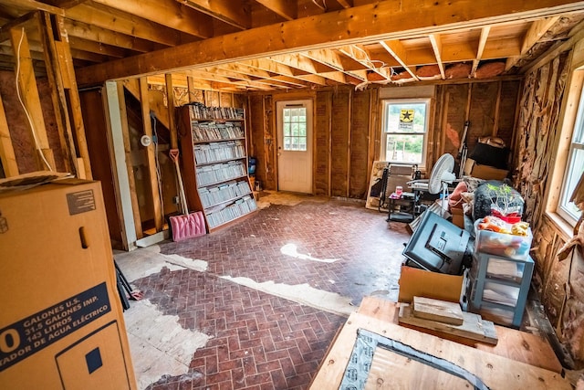 7 Dakin Rd, Turner, ME 04282 - misc room featuring brick flooring