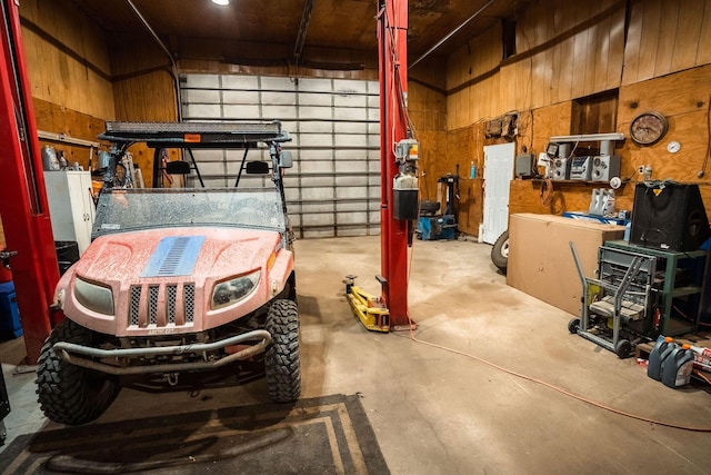 7 Dakin Rd, Turner, ME 04282 - garage featuring wooden walls