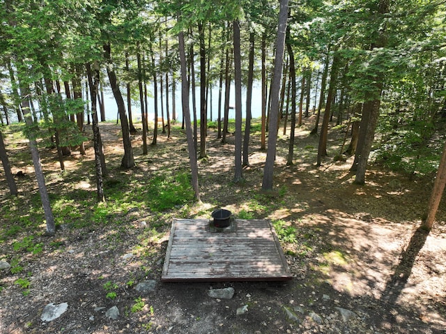 42 Knowles Point Rd, Bridgton, ME 04009 - view of yard featuring a water view