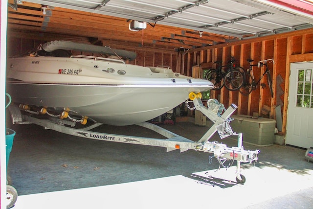 42 Knowles Point Rd, Bridgton, ME 04009 - garage with a garage door opener