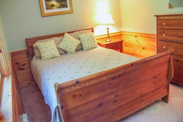 42 Knowles Point Rd, Bridgton, ME 04009 - bedroom featuring carpet and wainscoting