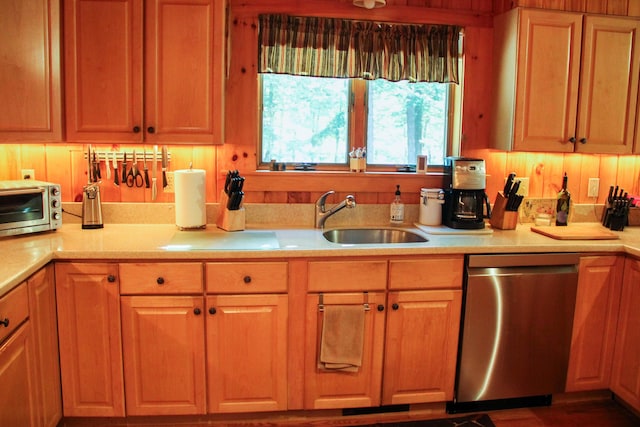 42 Knowles Point Rd, Bridgton, ME 04009 - kitchen with dishwasher and light countertops