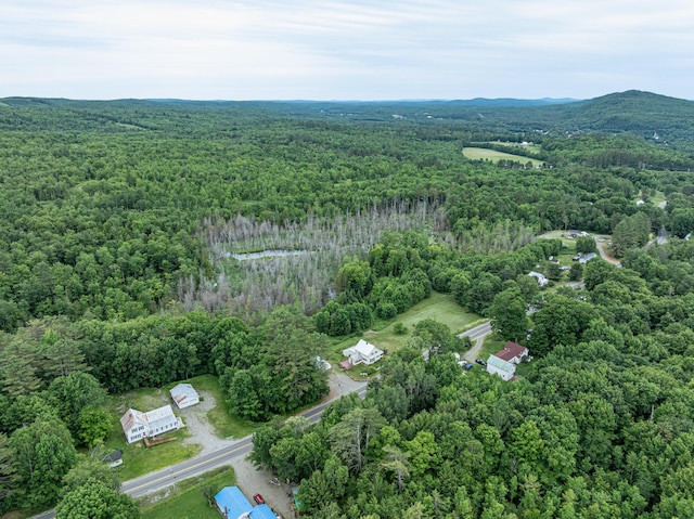 143 Mayfield Rd, Moscow, ME 04920 - aerial view of property and surrounding area featuring a forest