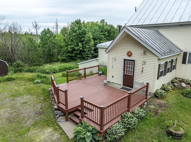 143 Mayfield Rd, Moscow, ME 04920 - view of wooden deck