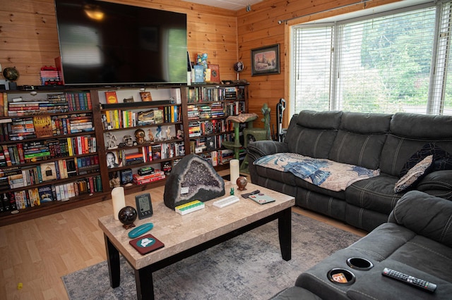 143 Mayfield Rd, Moscow, ME 04920 - living area with wood walls and wood finished floors