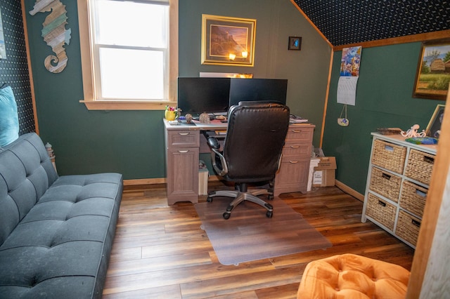 143 Mayfield Rd, Moscow, ME 04920 - office featuring baseboards and wood finished floors