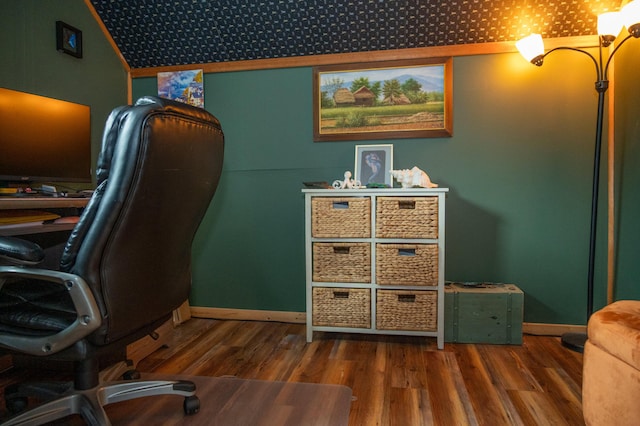 143 Mayfield Rd, Moscow, ME 04920 - home office featuring wood finished floors and baseboards