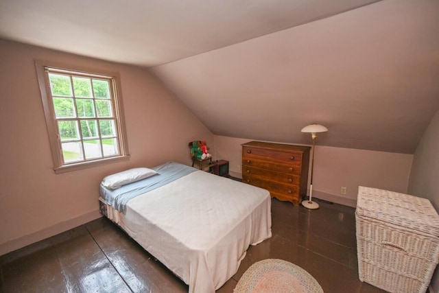 337 Copeland Hill Rd, Holden, ME 04429 - bedroom with vaulted ceiling and baseboards